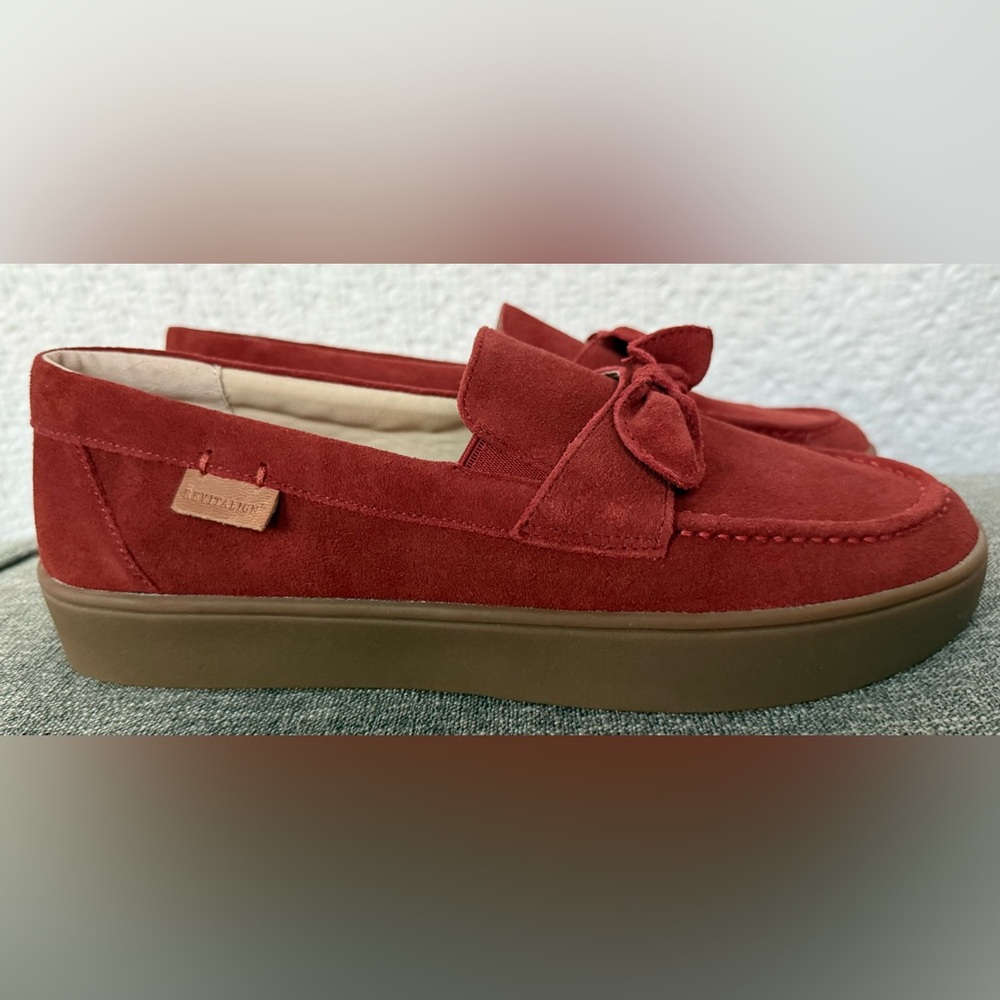 Revitalign Orthotic Suede Slip-On - Malibu Diana in Burnt Henna SZ9 NWOB